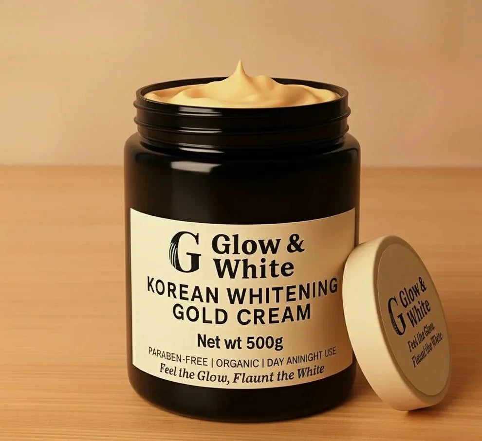 GLOW & WHITE KOREAN WHITENING GOLD CREAM (0.5 KG)