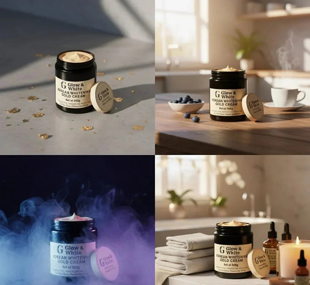 GLOW & WHITE KOREAN WHITENING GOLD CREAM (0.5 KG)
